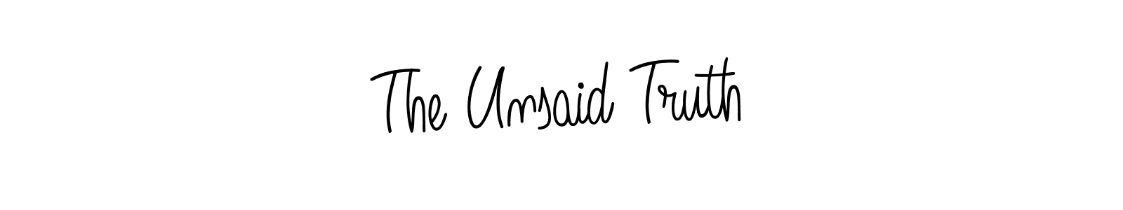 Similarly Angelique-Rose-font-FFP is the best handwritten signature design. Signature creator online .You can use it as an online autograph creator for name The Unsaid Truth. The Unsaid Truth signature style 5 images and pictures png