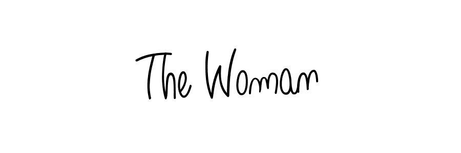 Make a beautiful signature design for name The Woman. With this signature (Angelique-Rose-font-FFP) style, you can create a handwritten signature for free. The Woman signature style 5 images and pictures png