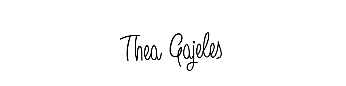 This is the best signature style for the Thea Gajeles name. Also you like these signature font (Angelique-Rose-font-FFP). Mix name signature. Thea Gajeles signature style 5 images and pictures png