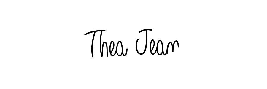 Make a beautiful signature design for name Thea Jean. With this signature (Angelique-Rose-font-FFP) style, you can create a handwritten signature for free. Thea Jean signature style 5 images and pictures png