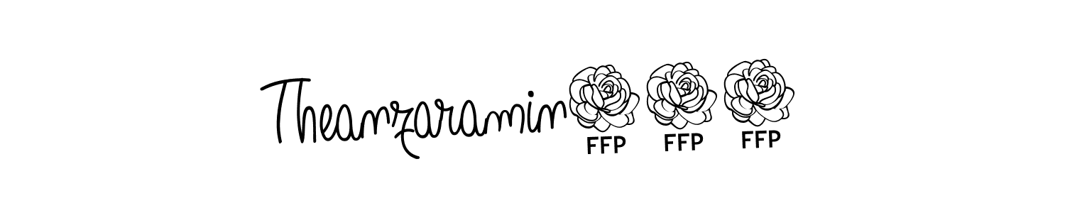 Also we have Theanzaramin013 name is the best signature style. Create professional handwritten signature collection using Angelique-Rose-font-FFP autograph style. Theanzaramin013 signature style 5 images and pictures png