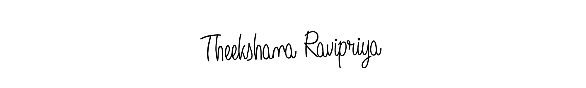 The best way (Angelique-Rose-font-FFP) to make a short signature is to pick only two or three words in your name. The name Theekshana Ravipriya include a total of six letters. For converting this name. Theekshana Ravipriya signature style 5 images and pictures png