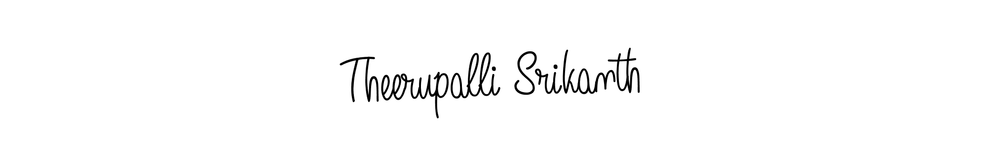 The best way (Angelique-Rose-font-FFP) to make a short signature is to pick only two or three words in your name. The name Theerupalli Srikanth include a total of six letters. For converting this name. Theerupalli Srikanth signature style 5 images and pictures png