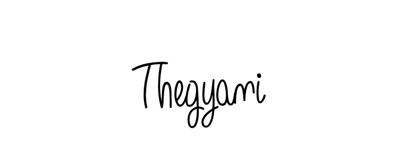 You should practise on your own different ways (Angelique-Rose-font-FFP) to write your name (Thegyani) in signature. don't let someone else do it for you. Thegyani signature style 5 images and pictures png