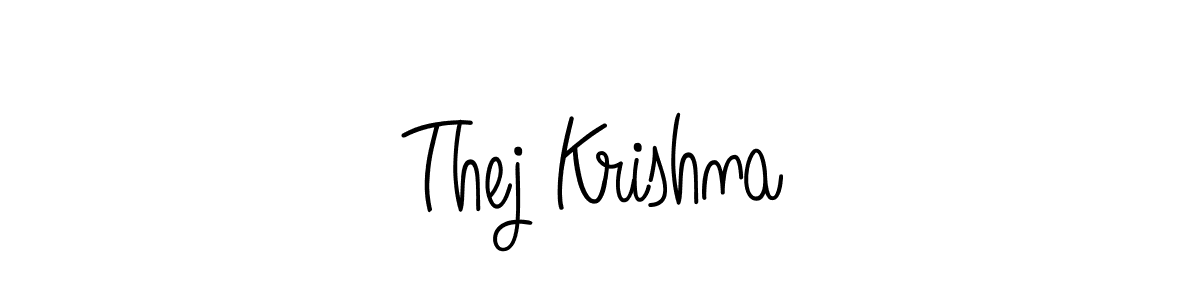 Make a short Thej Krishna signature style. Manage your documents anywhere anytime using Angelique-Rose-font-FFP. Create and add eSignatures, submit forms, share and send files easily. Thej Krishna signature style 5 images and pictures png