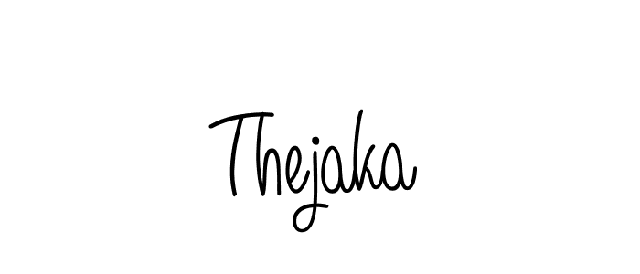 Create a beautiful signature design for name Thejaka. With this signature (Angelique-Rose-font-FFP) fonts, you can make a handwritten signature for free. Thejaka signature style 5 images and pictures png