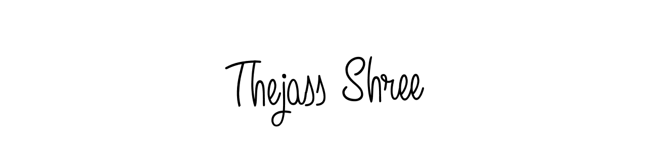 Create a beautiful signature design for name Thejass Shree. With this signature (Angelique-Rose-font-FFP) fonts, you can make a handwritten signature for free. Thejass Shree signature style 5 images and pictures png