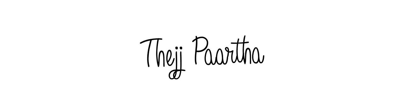 Angelique-Rose-font-FFP is a professional signature style that is perfect for those who want to add a touch of class to their signature. It is also a great choice for those who want to make their signature more unique. Get Thejj Paartha name to fancy signature for free. Thejj Paartha signature style 5 images and pictures png