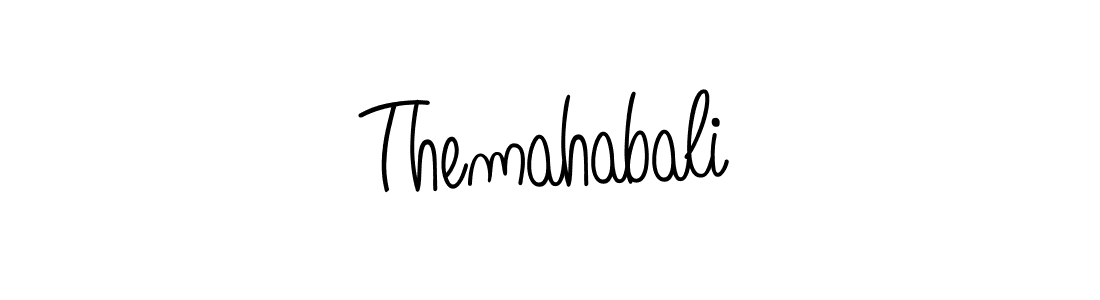 The best way (Angelique-Rose-font-FFP) to make a short signature is to pick only two or three words in your name. The name Themahabali include a total of six letters. For converting this name. Themahabali signature style 5 images and pictures png