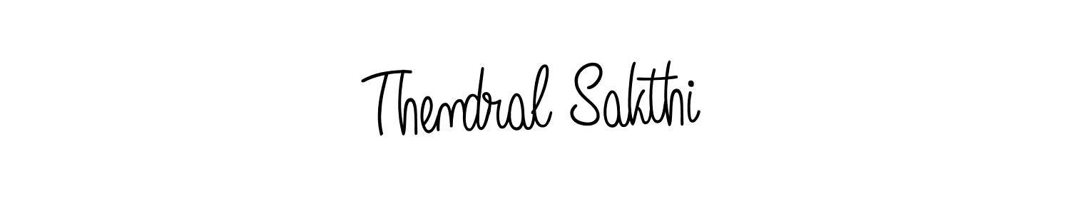You should practise on your own different ways (Angelique-Rose-font-FFP) to write your name (Thendral Sakthi) in signature. don't let someone else do it for you. Thendral Sakthi signature style 5 images and pictures png