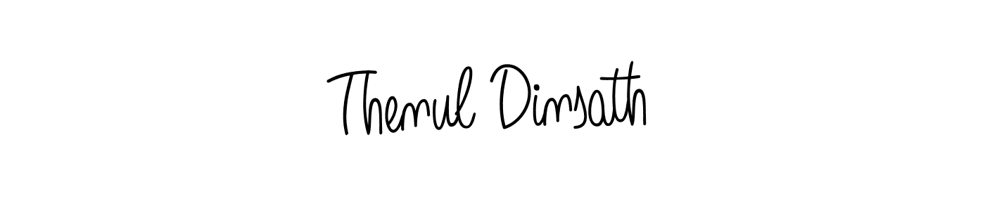 Also we have Thenul Dinsath name is the best signature style. Create professional handwritten signature collection using Angelique-Rose-font-FFP autograph style. Thenul Dinsath signature style 5 images and pictures png