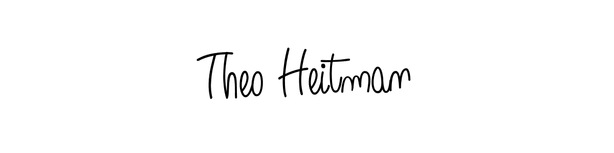 The best way (Angelique-Rose-font-FFP) to make a short signature is to pick only two or three words in your name. The name Theo Heitman include a total of six letters. For converting this name. Theo Heitman signature style 5 images and pictures png