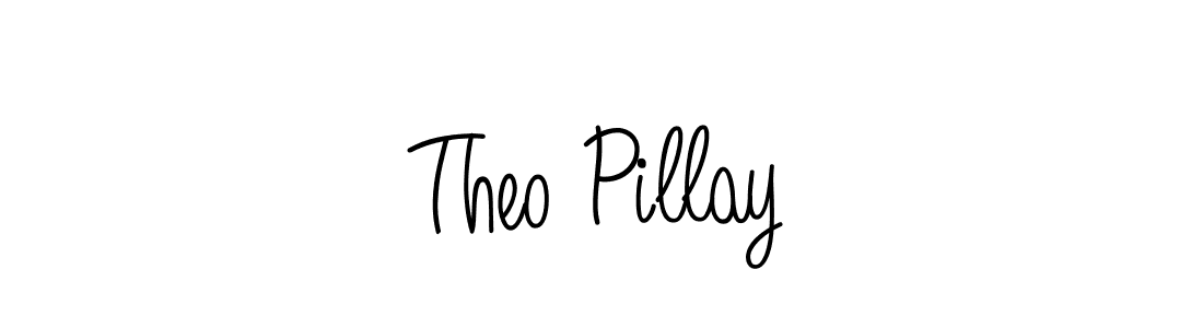 Use a signature maker to create a handwritten signature online. With this signature software, you can design (Angelique-Rose-font-FFP) your own signature for name Theo Pillay. Theo Pillay signature style 5 images and pictures png