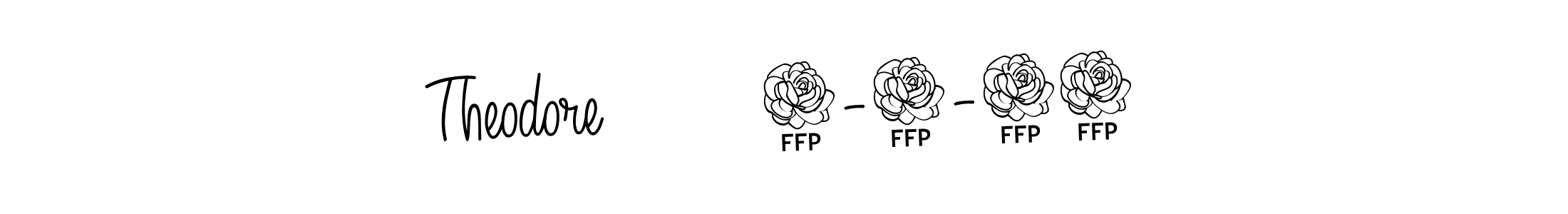 The best way (Angelique-Rose-font-FFP) to make a short signature is to pick only two or three words in your name. The name Theodore        3-3-25 include a total of six letters. For converting this name. Theodore        3-3-25 signature style 5 images and pictures png