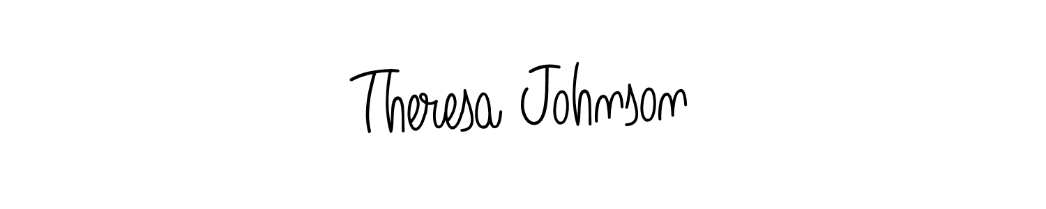 Design your own signature with our free online signature maker. With this signature software, you can create a handwritten (Angelique-Rose-font-FFP) signature for name Theresa Johnson. Theresa Johnson signature style 5 images and pictures png
