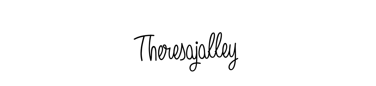 You should practise on your own different ways (Angelique-Rose-font-FFP) to write your name (Theresajalley) in signature. don't let someone else do it for you. Theresajalley signature style 5 images and pictures png