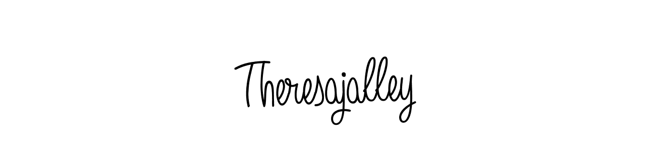 You should practise on your own different ways (Angelique-Rose-font-FFP) to write your name (Theresajalley) in signature. don't let someone else do it for you. Theresajalley signature style 5 images and pictures png