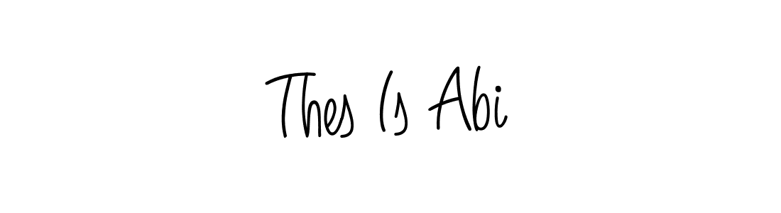 Make a beautiful signature design for name Thes Is Abi. Use this online signature maker to create a handwritten signature for free. Thes Is Abi signature style 5 images and pictures png