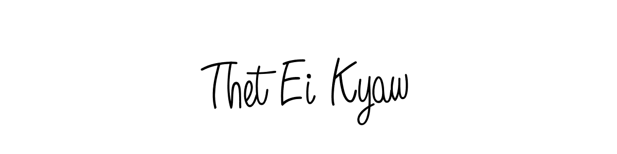 Similarly Angelique-Rose-font-FFP is the best handwritten signature design. Signature creator online .You can use it as an online autograph creator for name Thet Ei Kyaw. Thet Ei Kyaw signature style 5 images and pictures png