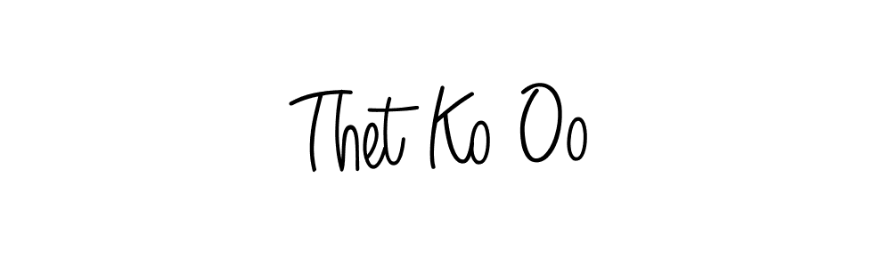 Also we have Thet Ko Oo name is the best signature style. Create professional handwritten signature collection using Angelique-Rose-font-FFP autograph style. Thet Ko Oo signature style 5 images and pictures png