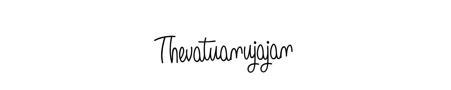 Angelique-Rose-font-FFP is a professional signature style that is perfect for those who want to add a touch of class to their signature. It is also a great choice for those who want to make their signature more unique. Get Thevatuanujajan name to fancy signature for free. Thevatuanujajan signature style 5 images and pictures png