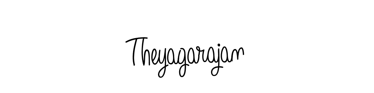 Design your own signature with our free online signature maker. With this signature software, you can create a handwritten (Angelique-Rose-font-FFP) signature for name Theyagarajan. Theyagarajan signature style 5 images and pictures png