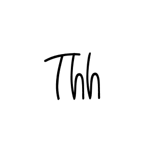 Thh stylish signature style. Best Handwritten Sign (Angelique-Rose-font-FFP) for my name. Handwritten Signature Collection Ideas for my name Thh. Thh signature style 5 images and pictures png