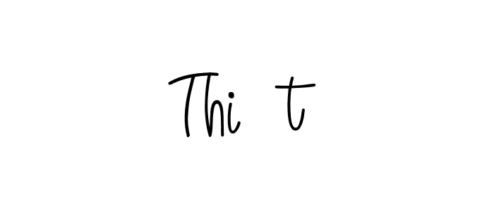 Make a beautiful signature design for name Thiết. Use this online signature maker to create a handwritten signature for free. Thiết signature style 5 images and pictures png