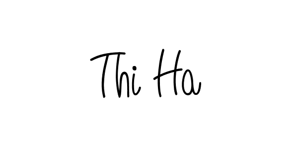 How to make Thi Ha name signature. Use Angelique-Rose-font-FFP style for creating short signs online. This is the latest handwritten sign. Thi Ha signature style 5 images and pictures png