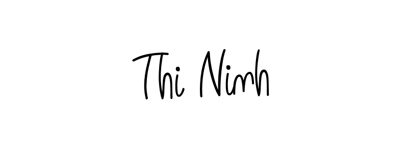 The best way (Angelique-Rose-font-FFP) to make a short signature is to pick only two or three words in your name. The name Thi Ninh include a total of six letters. For converting this name. Thi Ninh signature style 5 images and pictures png