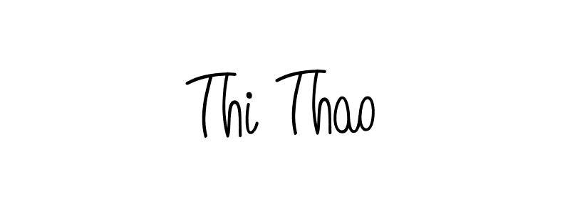 Make a beautiful signature design for name Thi Thao. With this signature (Angelique-Rose-font-FFP) style, you can create a handwritten signature for free. Thi Thao signature style 5 images and pictures png