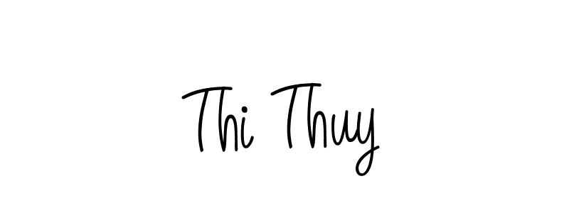 The best way (Angelique-Rose-font-FFP) to make a short signature is to pick only two or three words in your name. The name Thi Thuy include a total of six letters. For converting this name. Thi Thuy signature style 5 images and pictures png