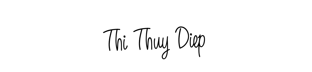 This is the best signature style for the Thi Thuy Diep name. Also you like these signature font (Angelique-Rose-font-FFP). Mix name signature. Thi Thuy Diep signature style 5 images and pictures png