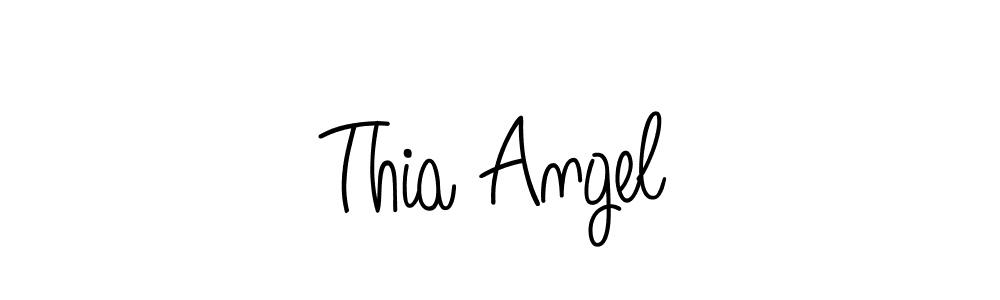 You should practise on your own different ways (Angelique-Rose-font-FFP) to write your name (Thia Angel) in signature. don't let someone else do it for you. Thia Angel signature style 5 images and pictures png