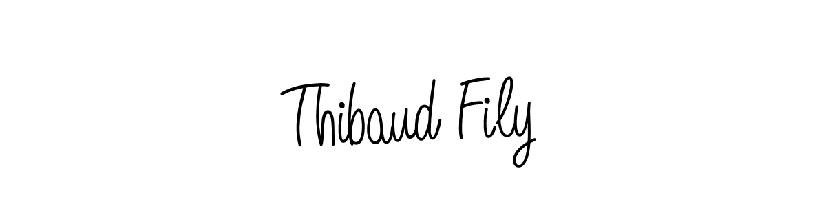 You should practise on your own different ways (Angelique-Rose-font-FFP) to write your name (Thibaud Fily) in signature. don't let someone else do it for you. Thibaud Fily signature style 5 images and pictures png