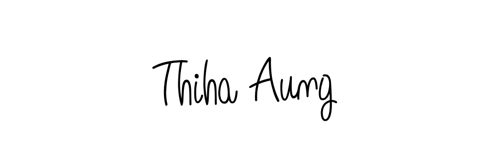 Make a beautiful signature design for name Thiha Aung. Use this online signature maker to create a handwritten signature for free. Thiha Aung signature style 5 images and pictures png