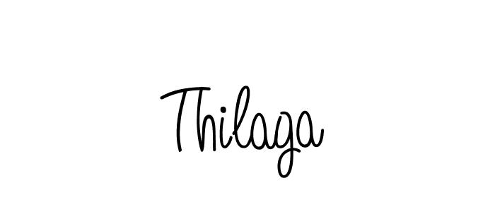 How to make Thilaga name signature. Use Angelique-Rose-font-FFP style for creating short signs online. This is the latest handwritten sign. Thilaga signature style 5 images and pictures png