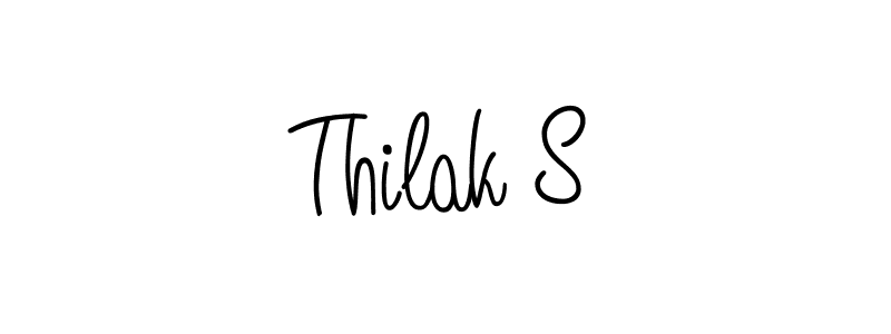 Thilak S stylish signature style. Best Handwritten Sign (Angelique-Rose-font-FFP) for my name. Handwritten Signature Collection Ideas for my name Thilak S. Thilak S signature style 5 images and pictures png