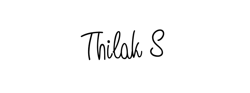 Also You can easily find your signature by using the search form. We will create Thilak S name handwritten signature images for you free of cost using Angelique-Rose-font-FFP sign style. Thilak S signature style 5 images and pictures png