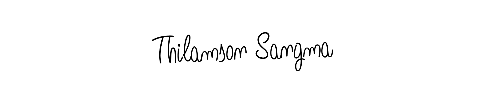 if you are searching for the best signature style for your name Thilamson Sangma. so please give up your signature search. here we have designed multiple signature styles  using Angelique-Rose-font-FFP. Thilamson Sangma signature style 5 images and pictures png