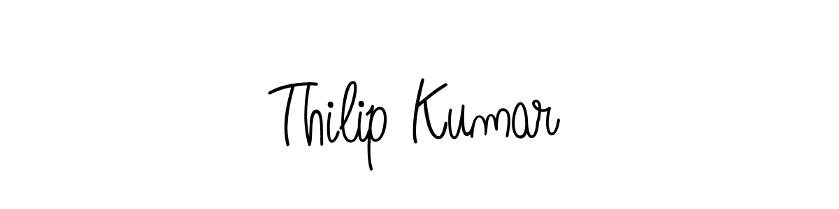 How to Draw Thilip Kumar signature style? Angelique-Rose-font-FFP is a latest design signature styles for name Thilip Kumar. Thilip Kumar signature style 5 images and pictures png