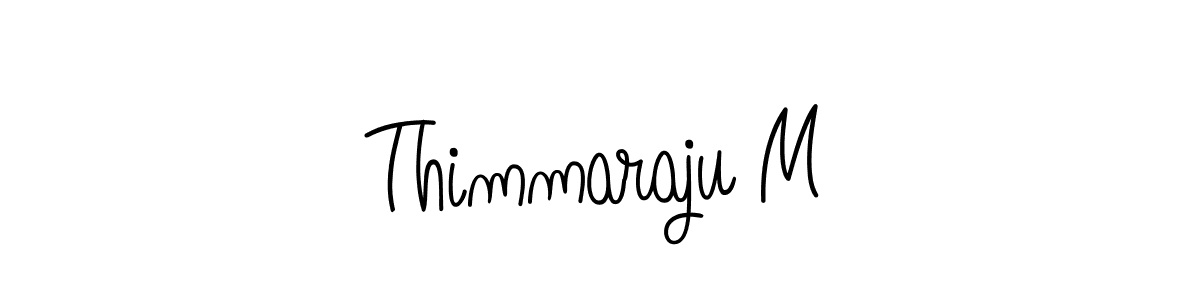 Design your own signature with our free online signature maker. With this signature software, you can create a handwritten (Angelique-Rose-font-FFP) signature for name Thimmaraju M. Thimmaraju M signature style 5 images and pictures png