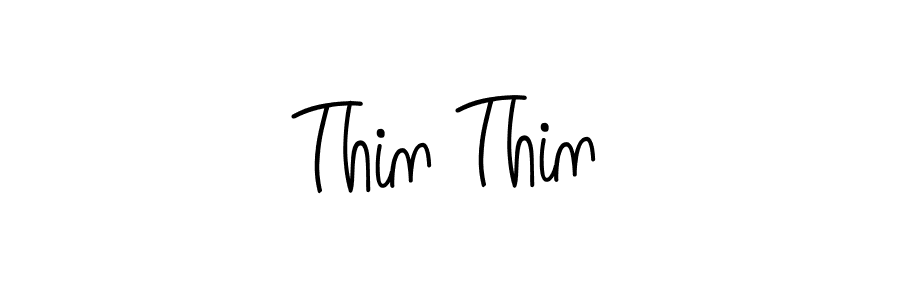 The best way (Angelique-Rose-font-FFP) to make a short signature is to pick only two or three words in your name. The name Thin Thin include a total of six letters. For converting this name. Thin Thin signature style 5 images and pictures png