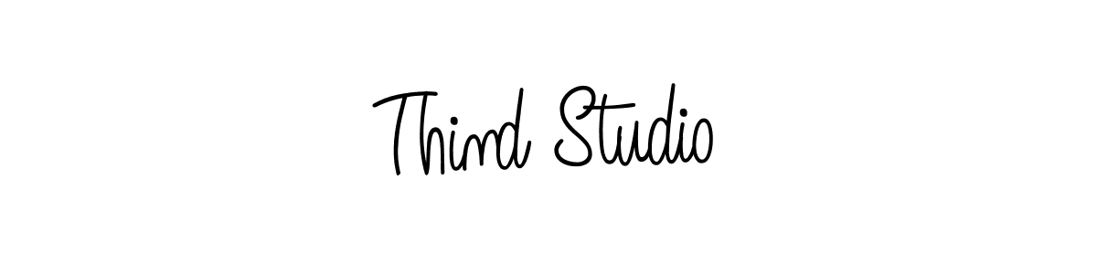 How to make Thind Studio name signature. Use Angelique-Rose-font-FFP style for creating short signs online. This is the latest handwritten sign. Thind Studio signature style 5 images and pictures png