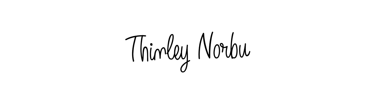 Use a signature maker to create a handwritten signature online. With this signature software, you can design (Angelique-Rose-font-FFP) your own signature for name Thinley Norbu. Thinley Norbu signature style 5 images and pictures png