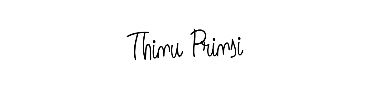 Make a beautiful signature design for name Thinu Prinsi. With this signature (Angelique-Rose-font-FFP) style, you can create a handwritten signature for free. Thinu Prinsi signature style 5 images and pictures png
