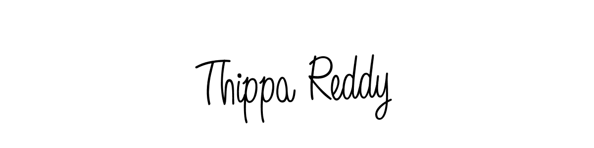 Make a beautiful signature design for name Thippa Reddy. With this signature (Angelique-Rose-font-FFP) style, you can create a handwritten signature for free. Thippa Reddy signature style 5 images and pictures png