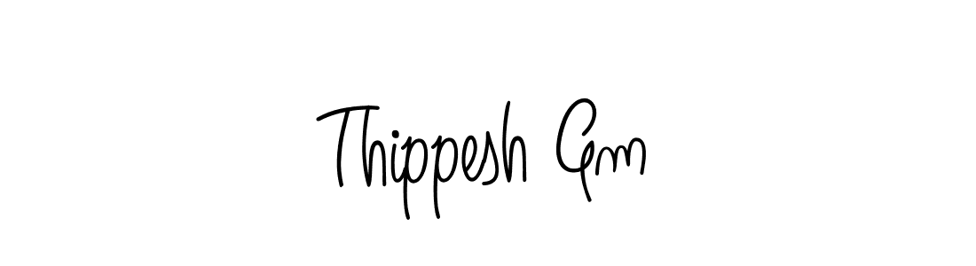 Once you've used our free online signature maker to create your best signature Angelique-Rose-font-FFP style, it's time to enjoy all of the benefits that Thippesh Gm name signing documents. Thippesh Gm signature style 5 images and pictures png