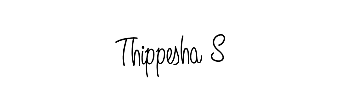 Once you've used our free online signature maker to create your best signature Angelique-Rose-font-FFP style, it's time to enjoy all of the benefits that Thippesha S name signing documents. Thippesha S signature style 5 images and pictures png
