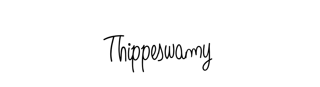 You should practise on your own different ways (Angelique-Rose-font-FFP) to write your name (Thippeswamy) in signature. don't let someone else do it for you. Thippeswamy signature style 5 images and pictures png